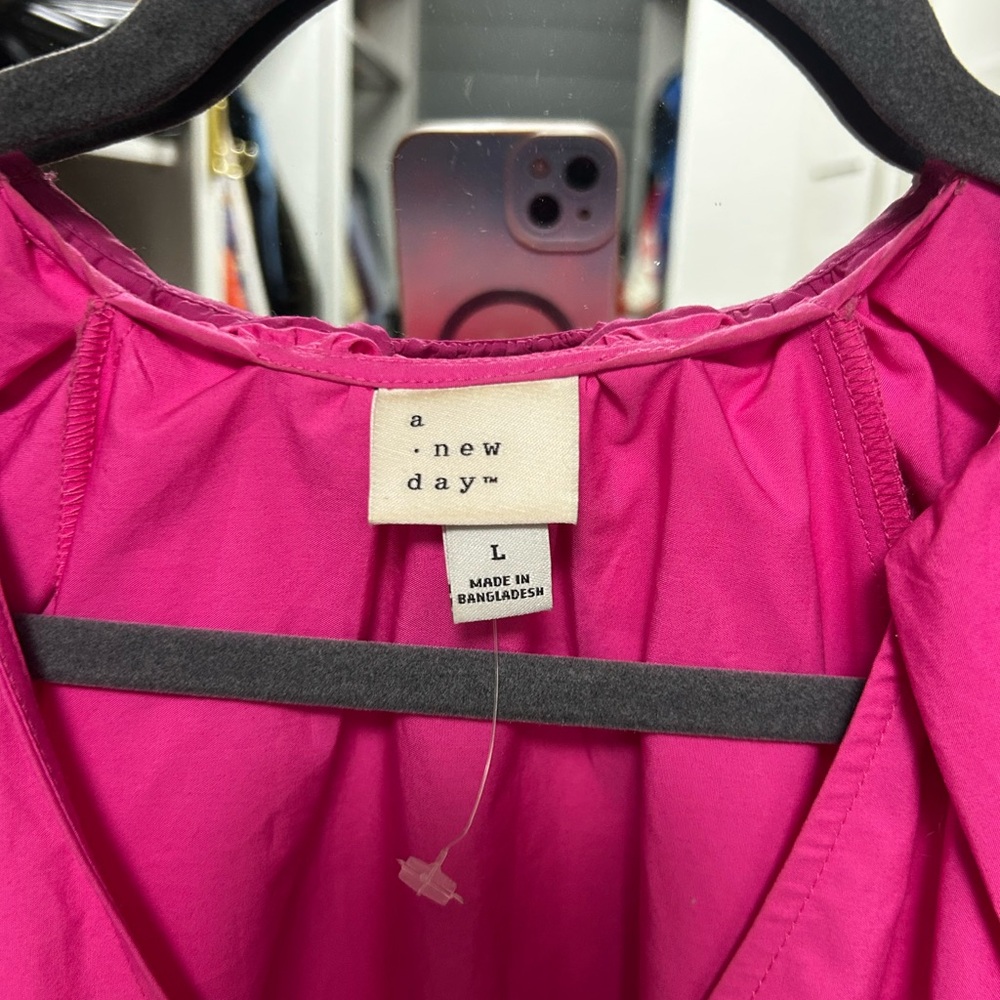 A New Day hot pink dress - Picture 2 of 2